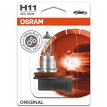 H11 12V 55W (711) OSRAM Original Single Halogen Headlight Bulb 64211-01B, PGJ19-2